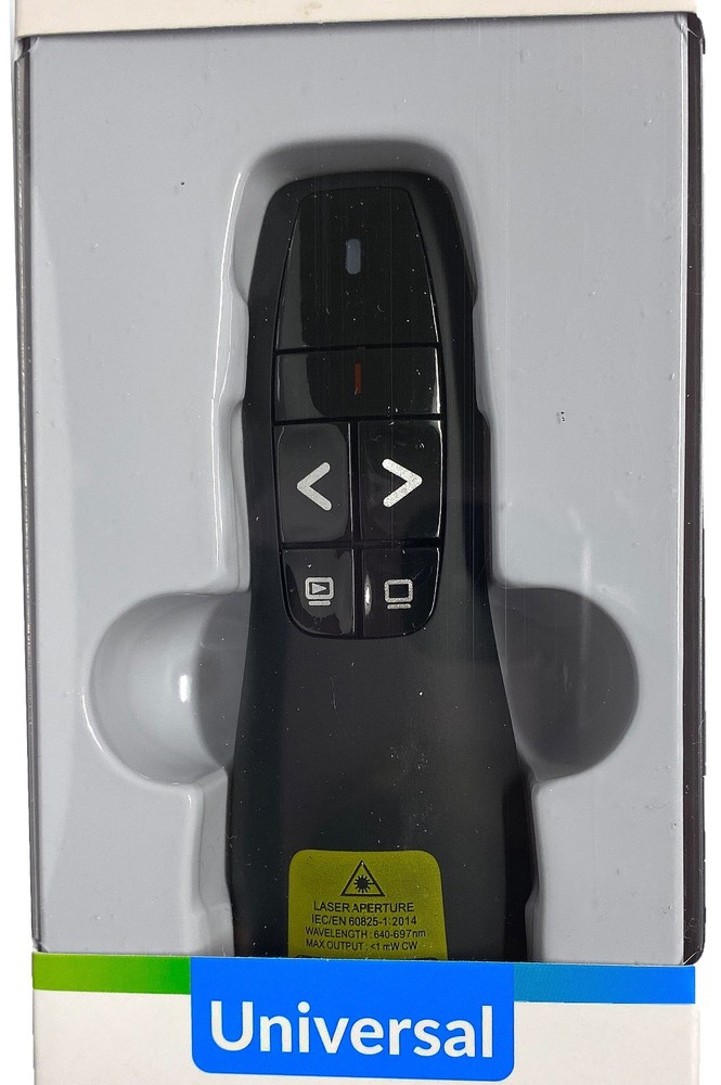 Techcellent Universal Wireless Presenter With Laser Pointer 164FT/50Hr/2.4 GHZ