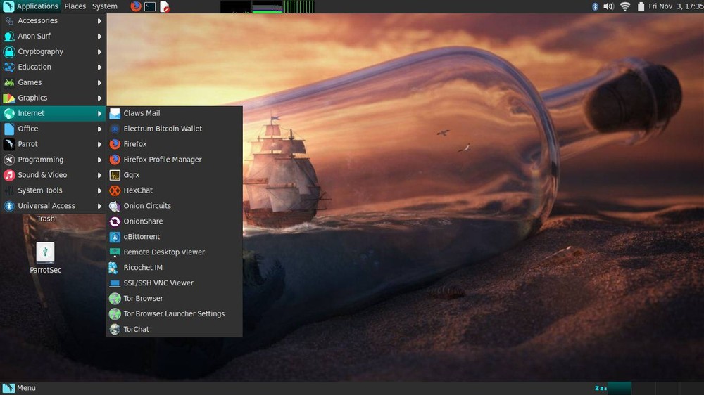PARROT OS 4.11 Security / Privacy LINUX INSTALL & LIVE 64bit DVD