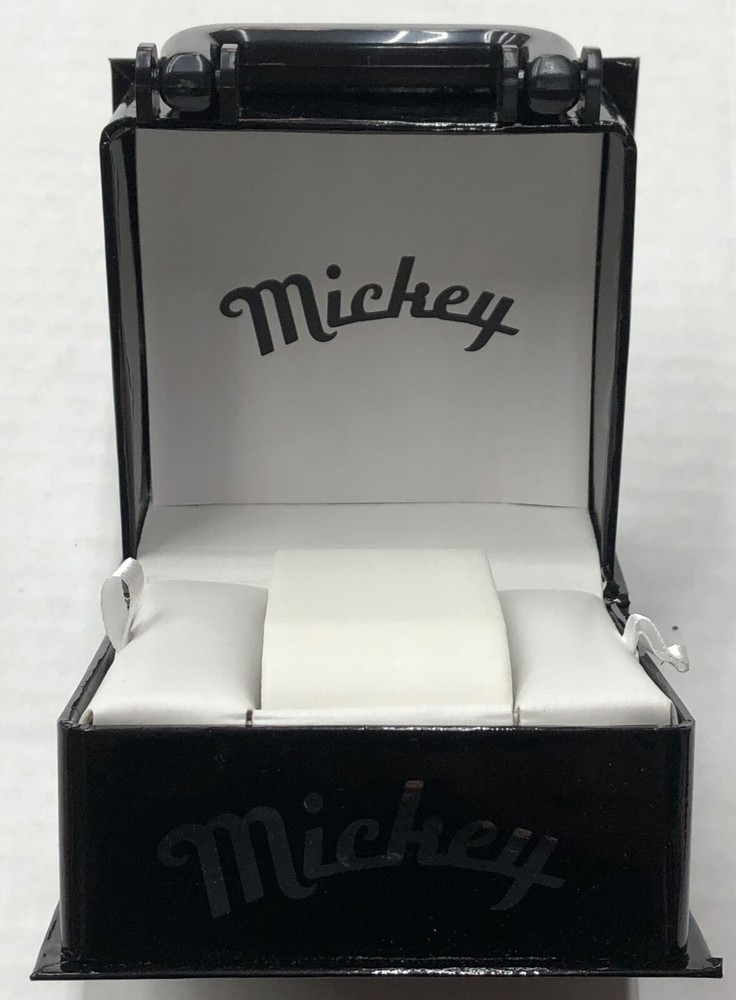 Mickey Mouse Black Watch Box Storage Case Presentation Display