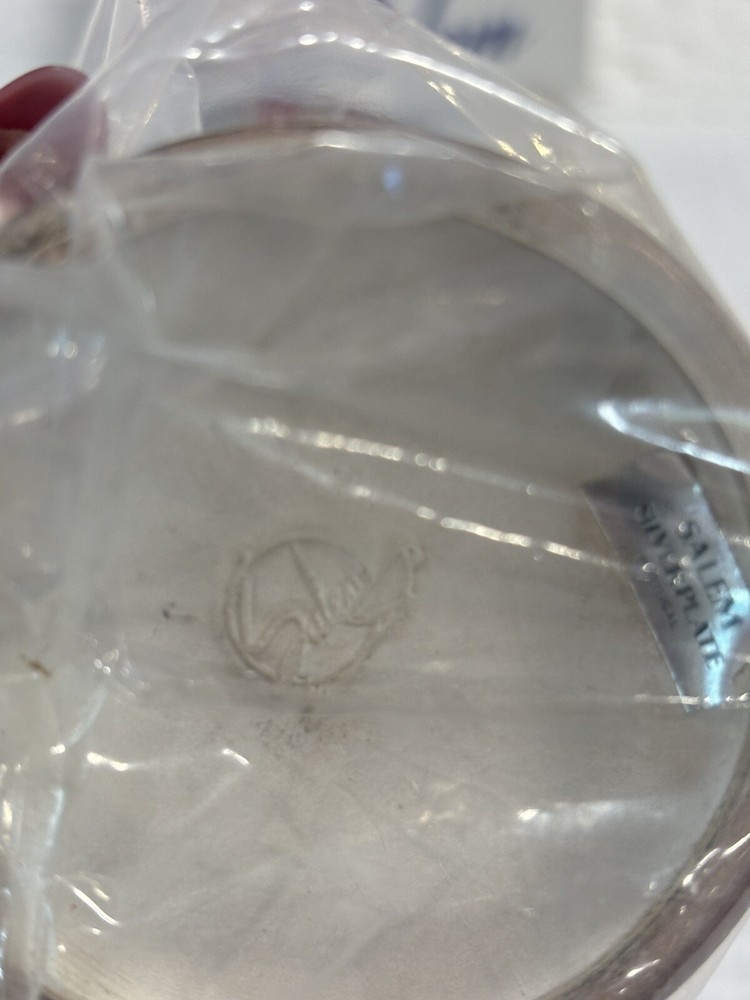 Vintage Salem Silversmiths 7” Silverplate Goblet