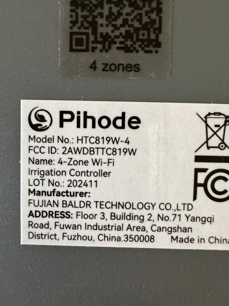 4 Zone Smart Sprinkler Controller w/Local Weather Intelligence & Atmosphere-NEW