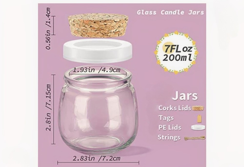 glass candle containers