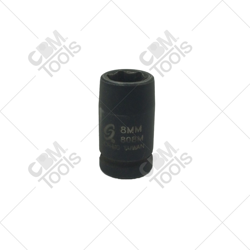 Sunex 808M 1/4" Drive 8mm Impact Socket