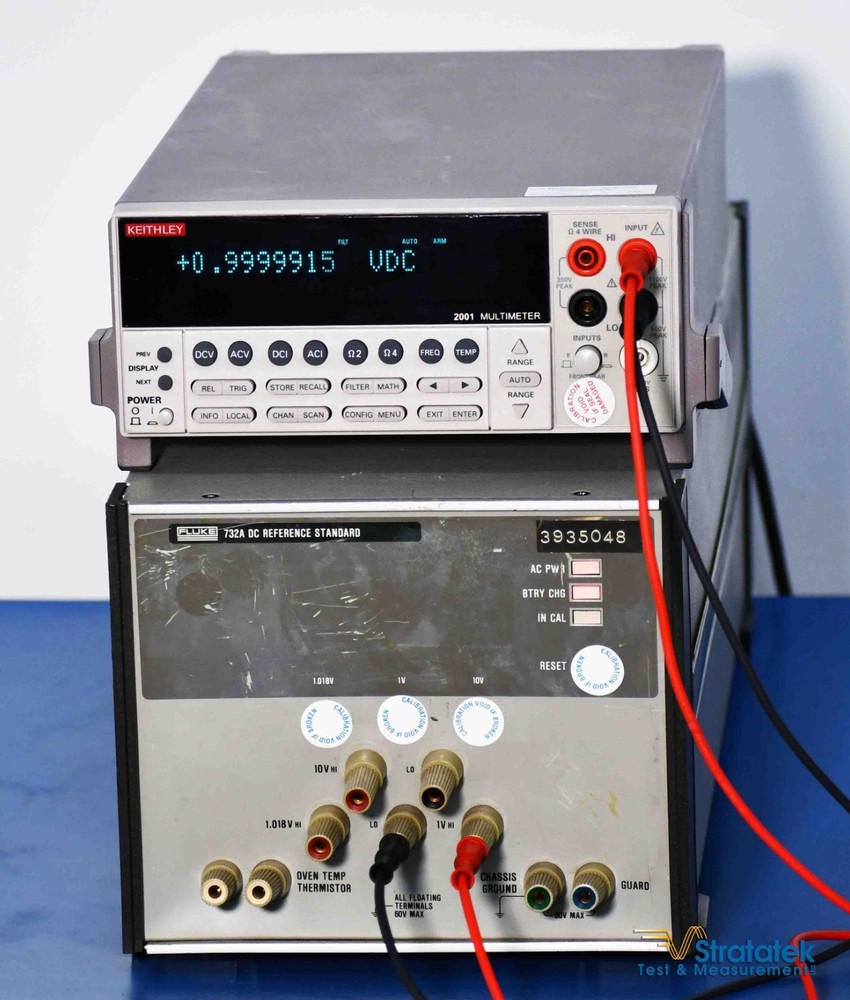 Fluke 732A DC Voltage Reference Standard 10V DC Calibration