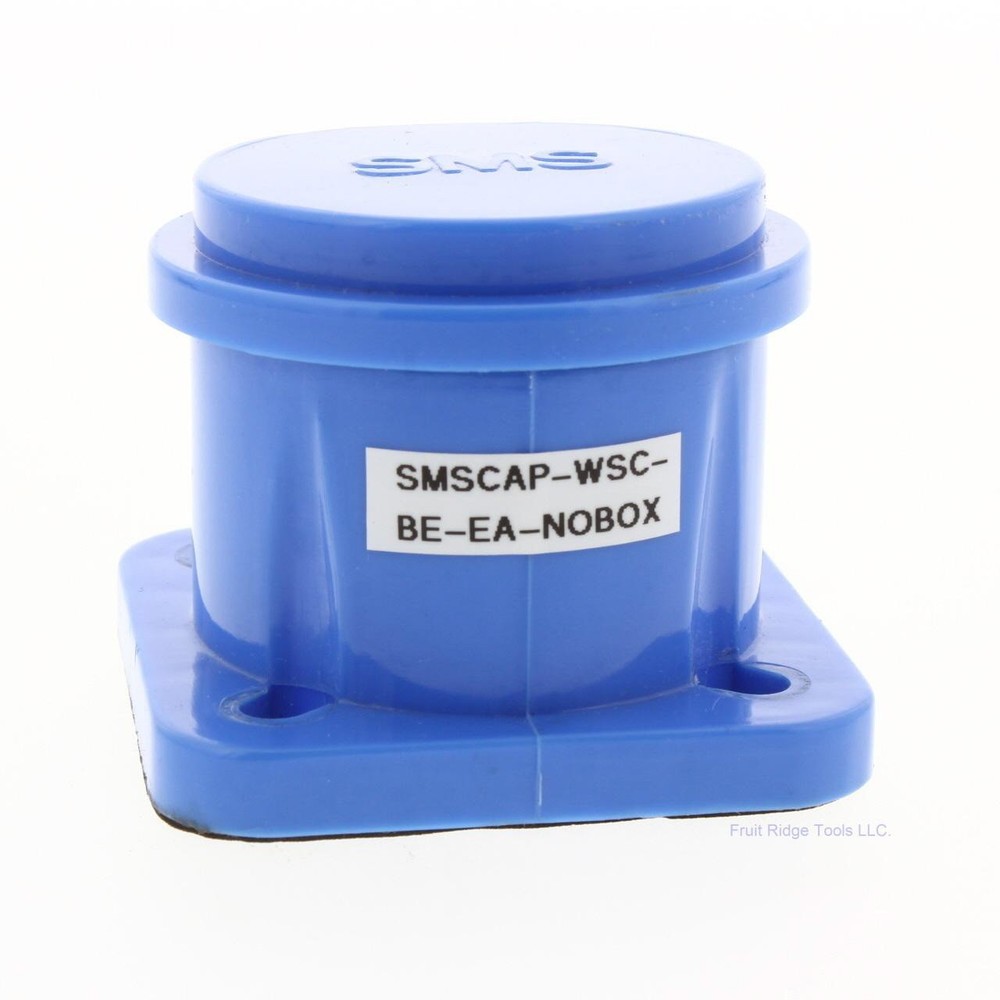 Blue Molded Panel Mount Snap Back Cover Protective Cap