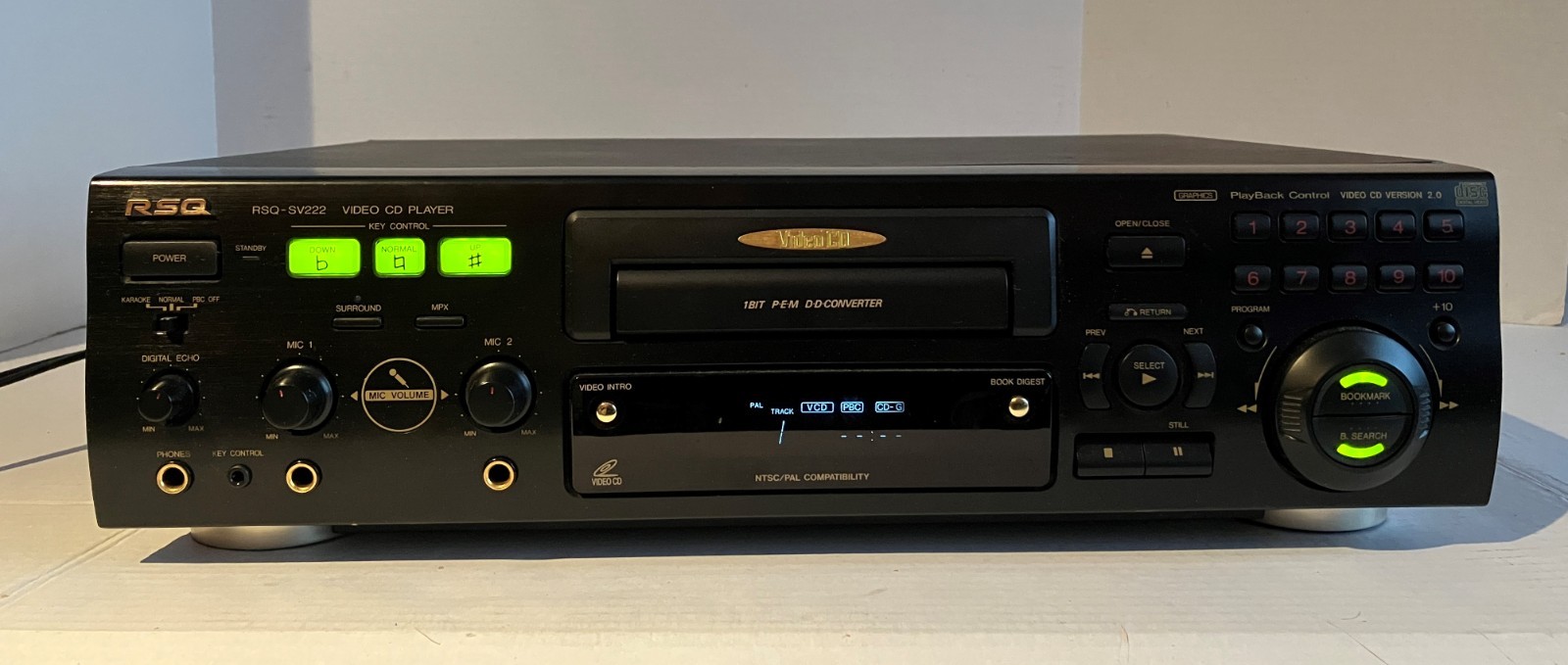 RSQ-SV222 Video CD VCD Karaoke Player With Power Cord No Remote