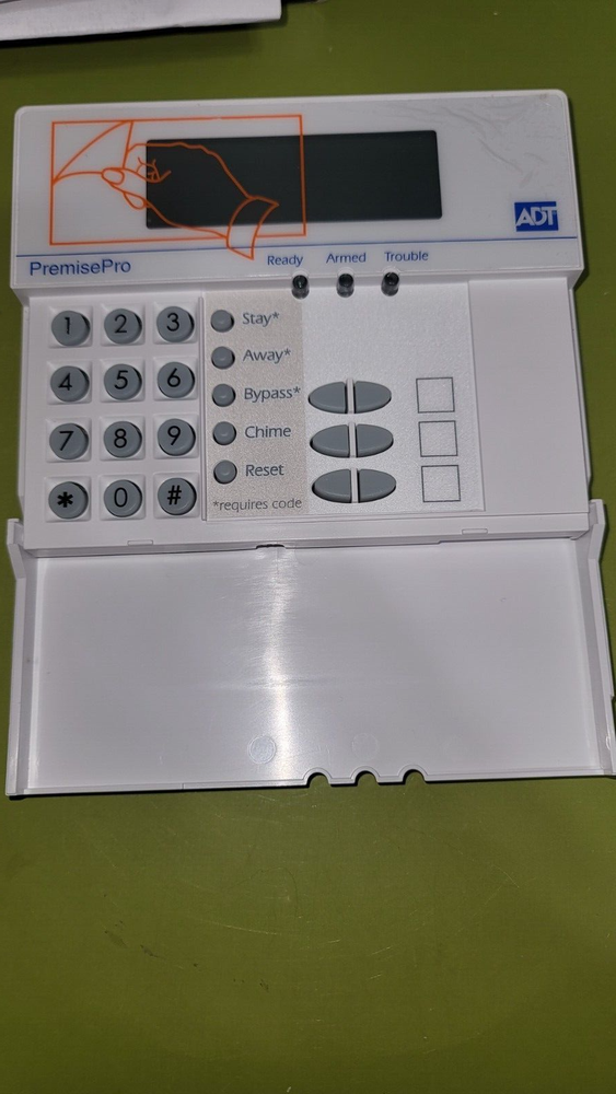 DSC LCD5501Z ADTSB Fixed Message Keypad PremisePro PowerSeries White RARE & NEW!