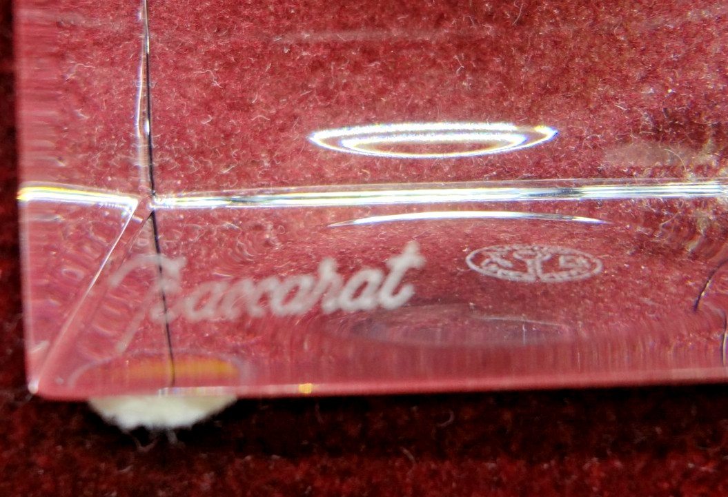 Baccarat Art Crystal Pyramide Monument Louxor 10" Obelisk Made France FREE SHIP!