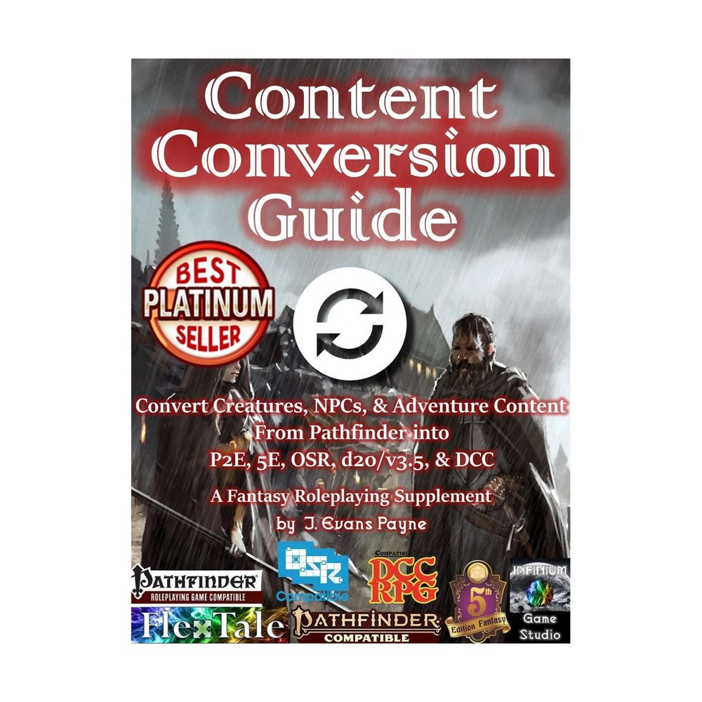 Infinium RPGs Content Conversion Guide (Pathfinder/5E/P2E/OSR/DCC/d20 3.5) EX