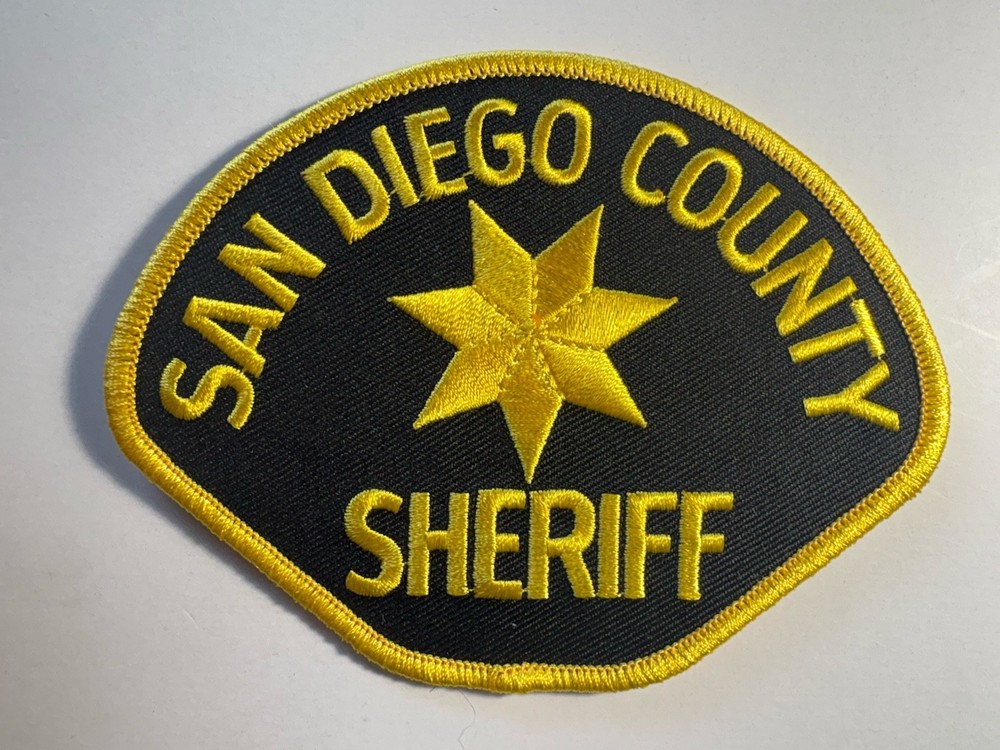 San Diego County California Sheriff Patch