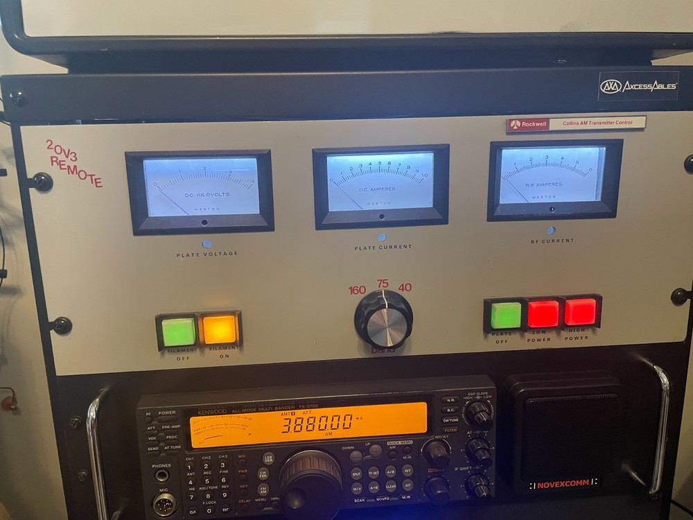 Collins 20V-3 AM Broadcast Transmitter 40-75-160 HRO-60