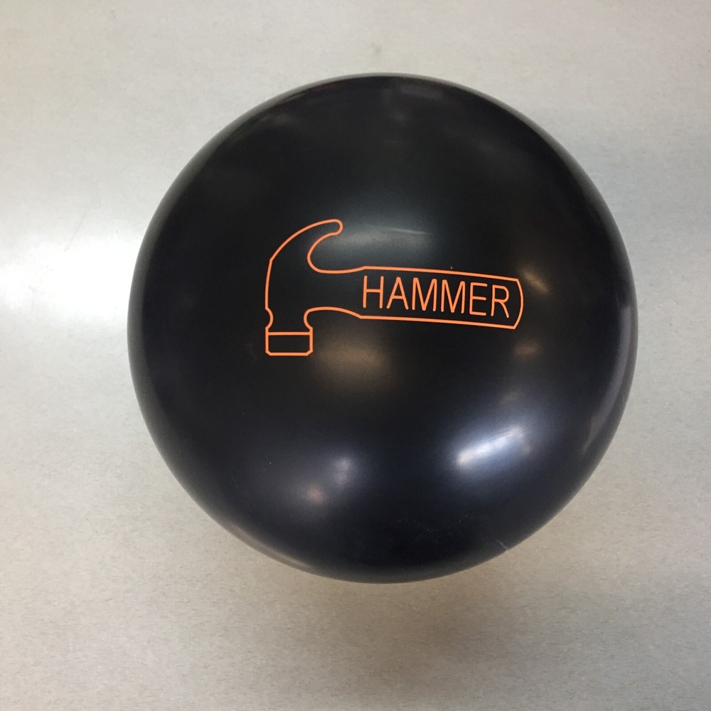 Hammer Raw Solid Black bowling ball 14 LB new in box #102
