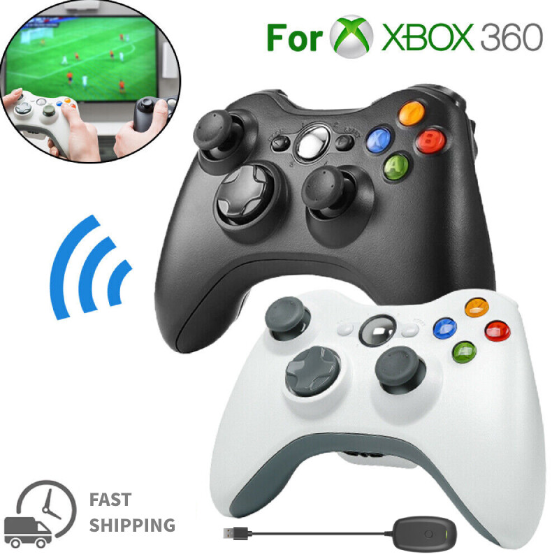 Wireless Remote Controller for Microsoft Xbox 360 Gamepad Game Console Black New