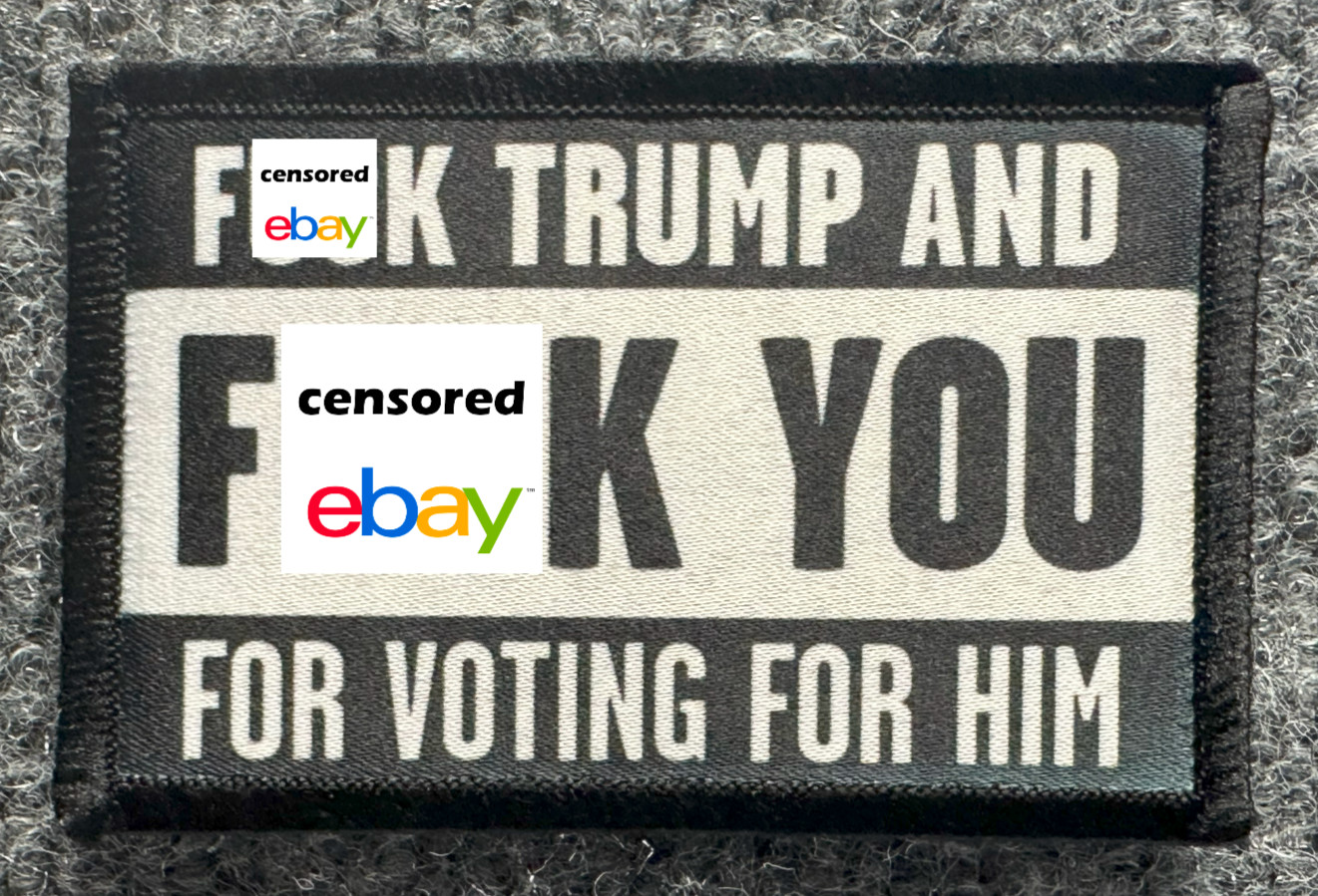 Anti-Trump Morale Patch Hook & Loop "F**k Trump" Anti-MAGA