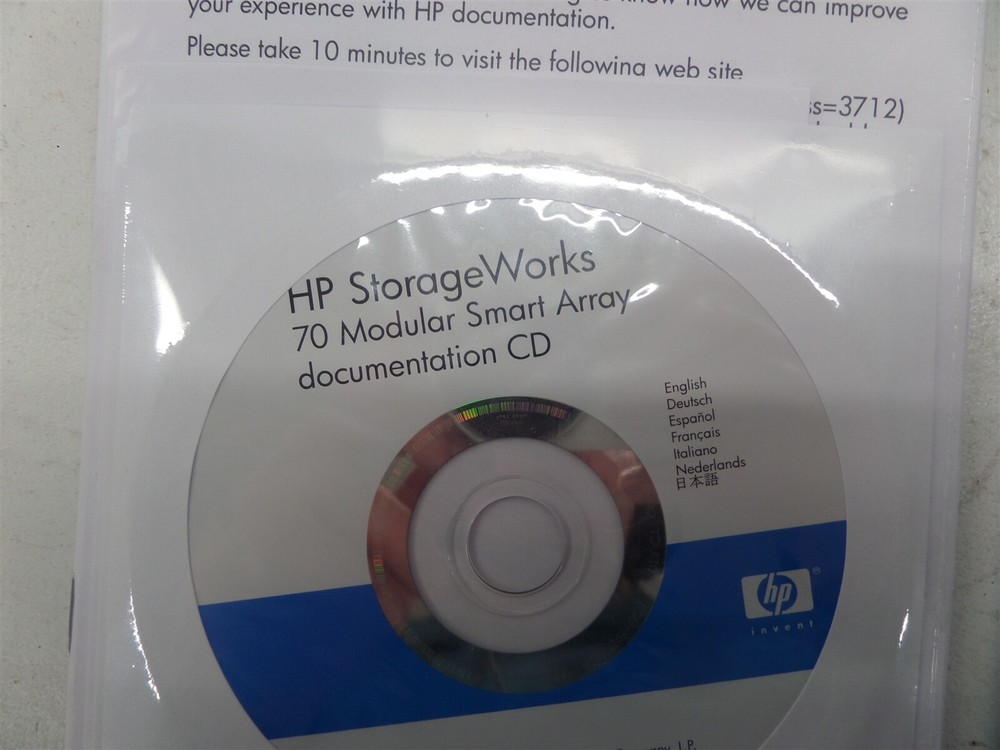 HP StorageWorks 70 Modular Smart Array CD w/ Mini SAS Cable 407344-001
