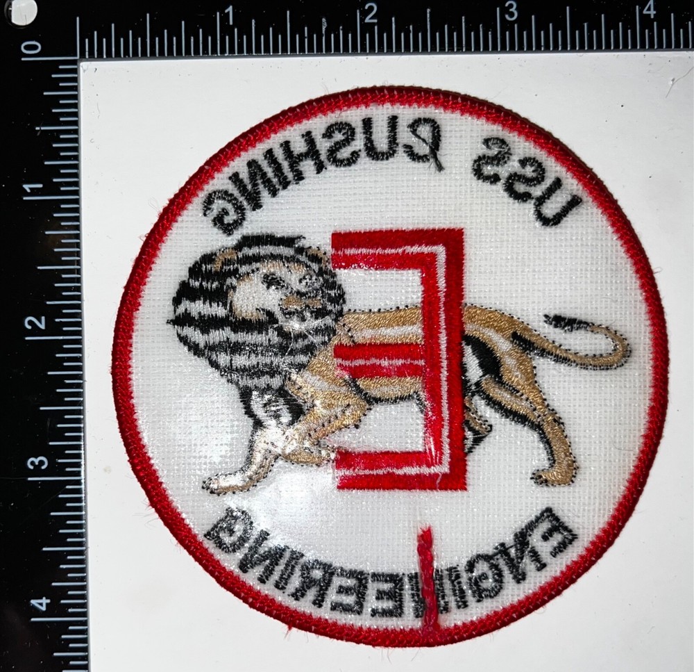 USN US Navy USS Cushing Engineering Patch