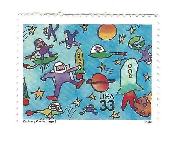 STAMP US SCOTT 3414 "Astronauts" 2000 MNH 33 CENT