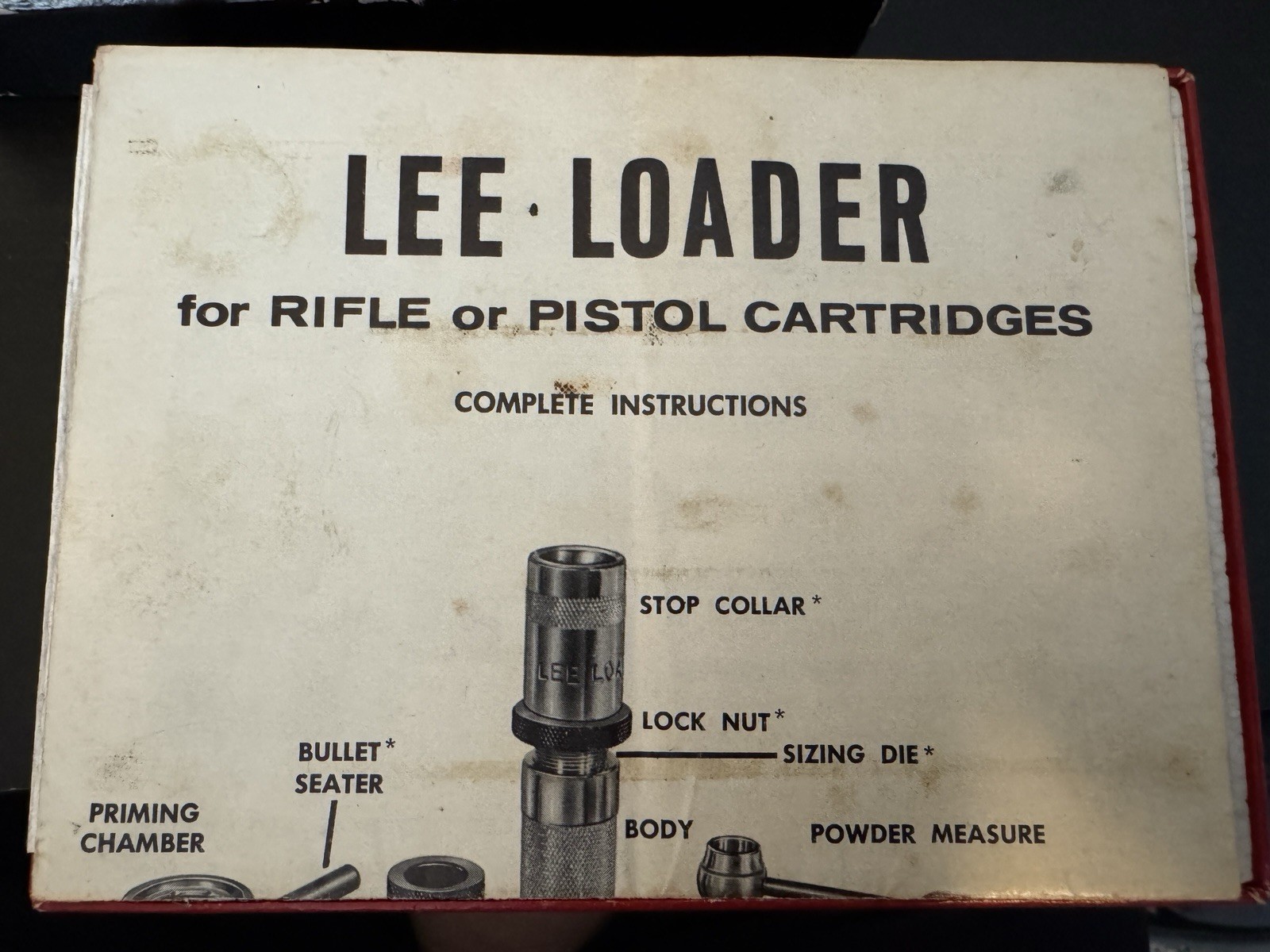 Lee Loader 32 Winchester Special Complete Set Vintage .32 WIN