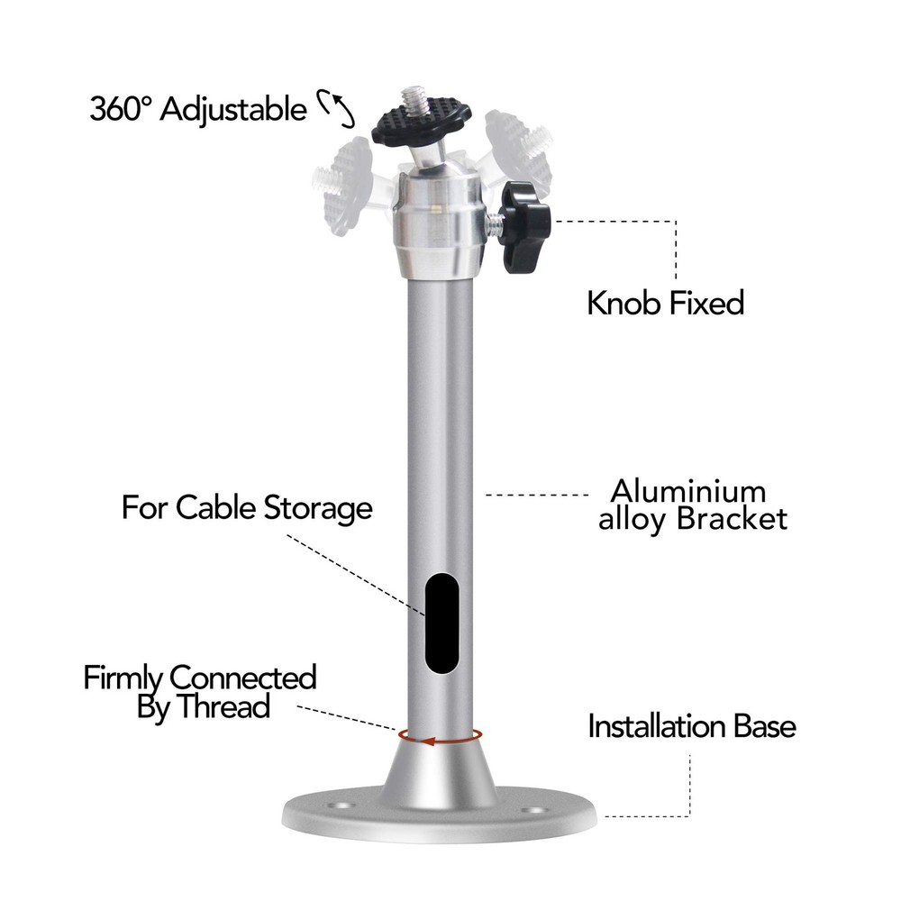 Mini Ceiling Projector Mount - for Projectors CCTV DVR Cameras - Compatible w...