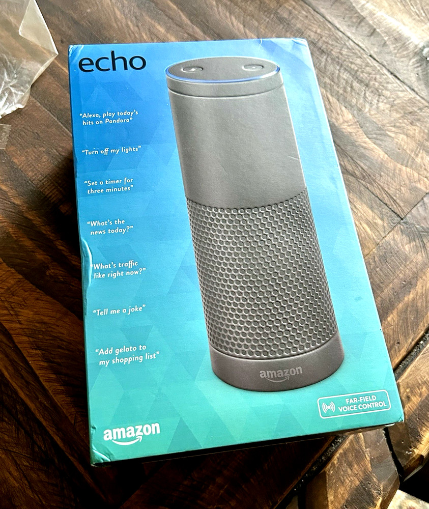Amazon Echo (1st Generation) Smart Assistant with Alexa - Black Brand New Sealed