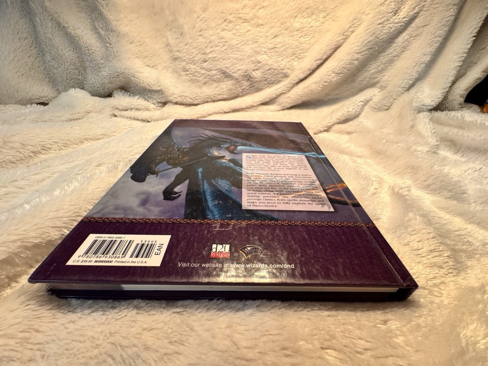 Dragonlance Campaign Setting Rulebook D&D RPG 2003 WOTC Book