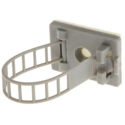 1pc RS PRO 404455 Grey Nylon 66 Self Adhesive Adjustable Clamp 17mm Bundle