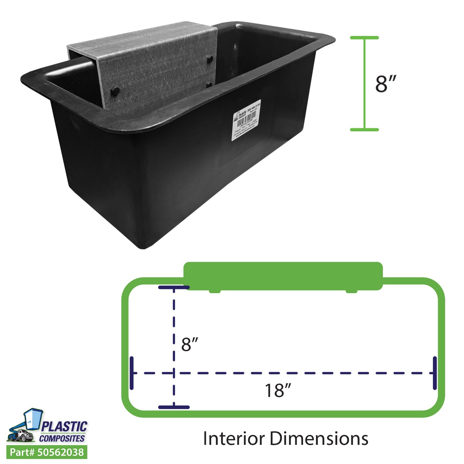 Bucket Truck Parts HEAVY DUTY Plastic Tool Tray (Outside Mount)