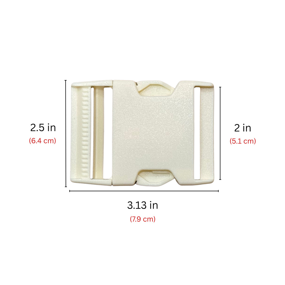 2” Side Release Buckles for Backpack Straps – Plastic Strap Buckle – Heavy Duty