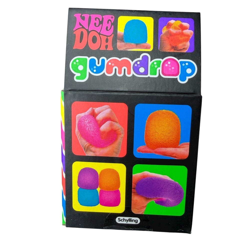 Nee Doh PINK Gumdrop Super Solid Squish Needoh Gumdrop New