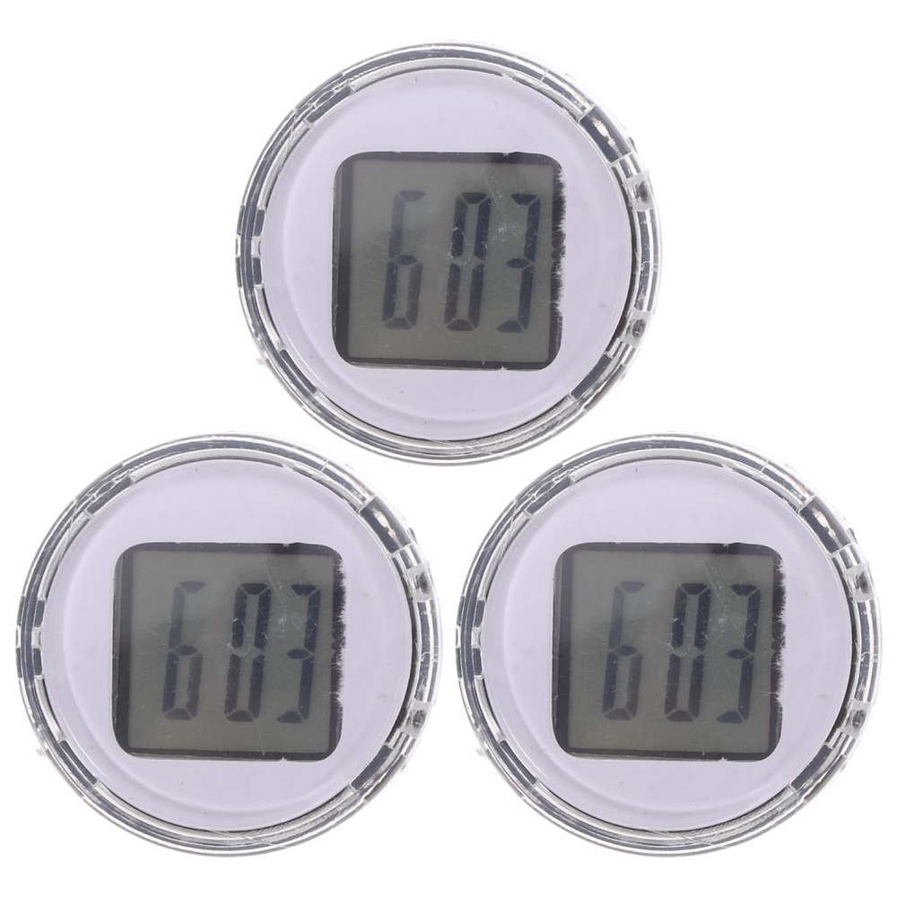 Timer Clock Mini Motorcycle Clocks, 3pcs On Motorcycle, Shockproof Stick- on ...