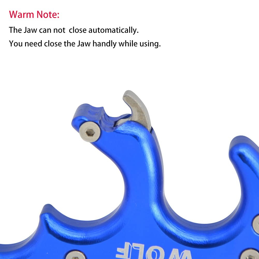 ZSHJGJR Archery Compound Bow Release Aid Thumb Trigger 4 Blue