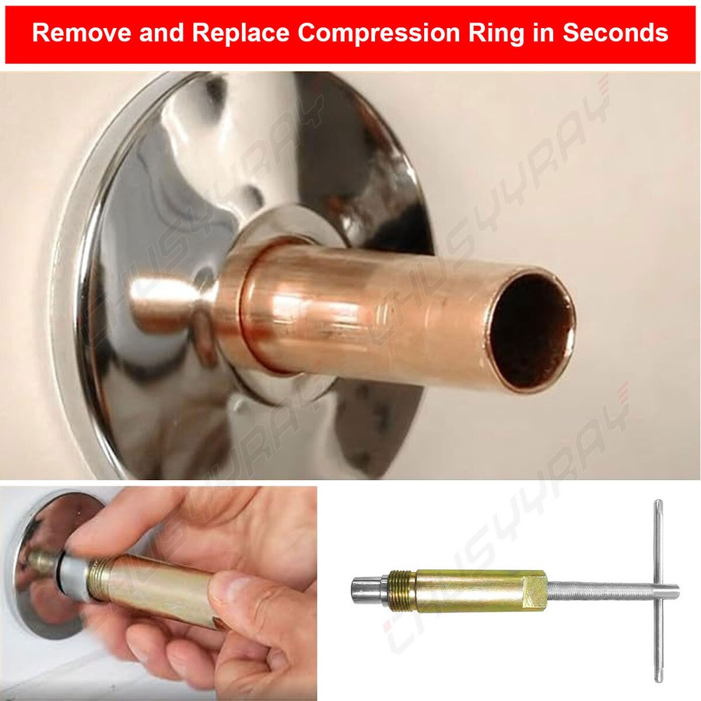 Plumbing Tools Compression Ring Removal Tool for Sleeve Puller Remover 1/2-Inch