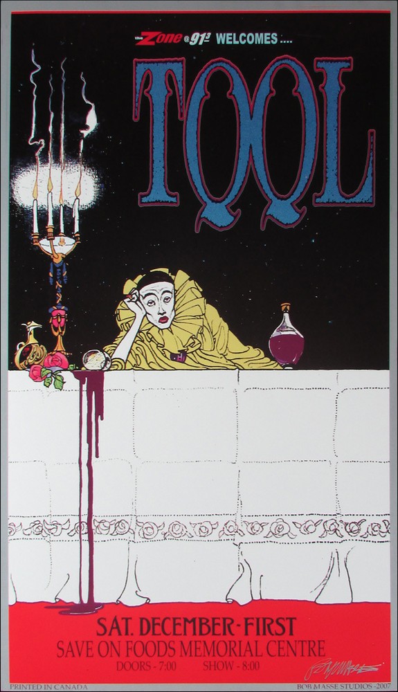 Tool Zone 91.5 Poster Original Lithograph Hand-Signed by Bob Masse