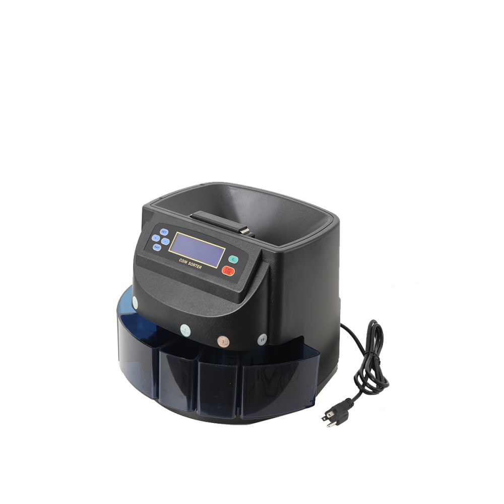 Coin Sorter Machine Coin Counter Wrapper and Roller Coins/min LCD Display