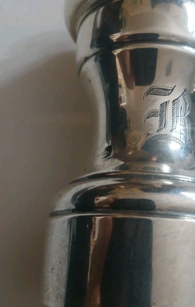 Vintage French Sterling Silver Pepper Grinder