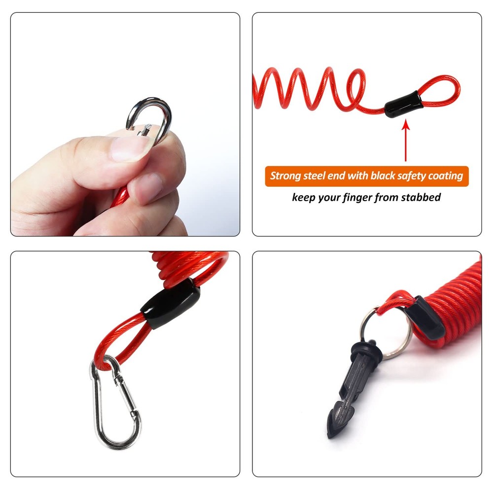 bestune Trailer Breakaway Cable Replacement - 4 Ft