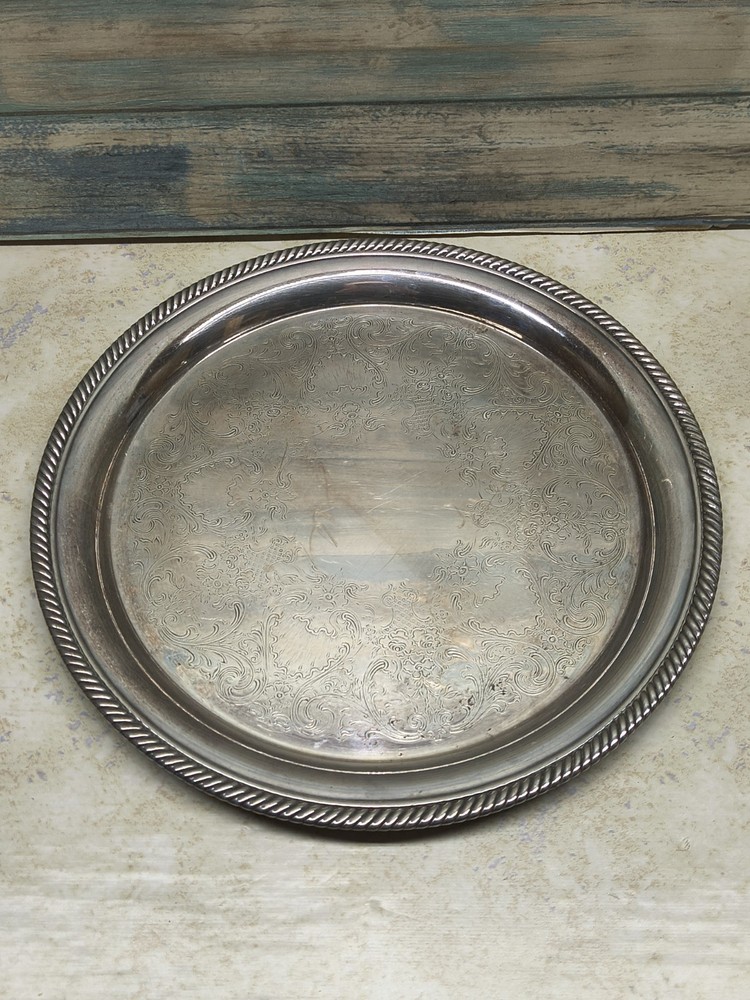 Castleton International Silver Company Round Platter #670