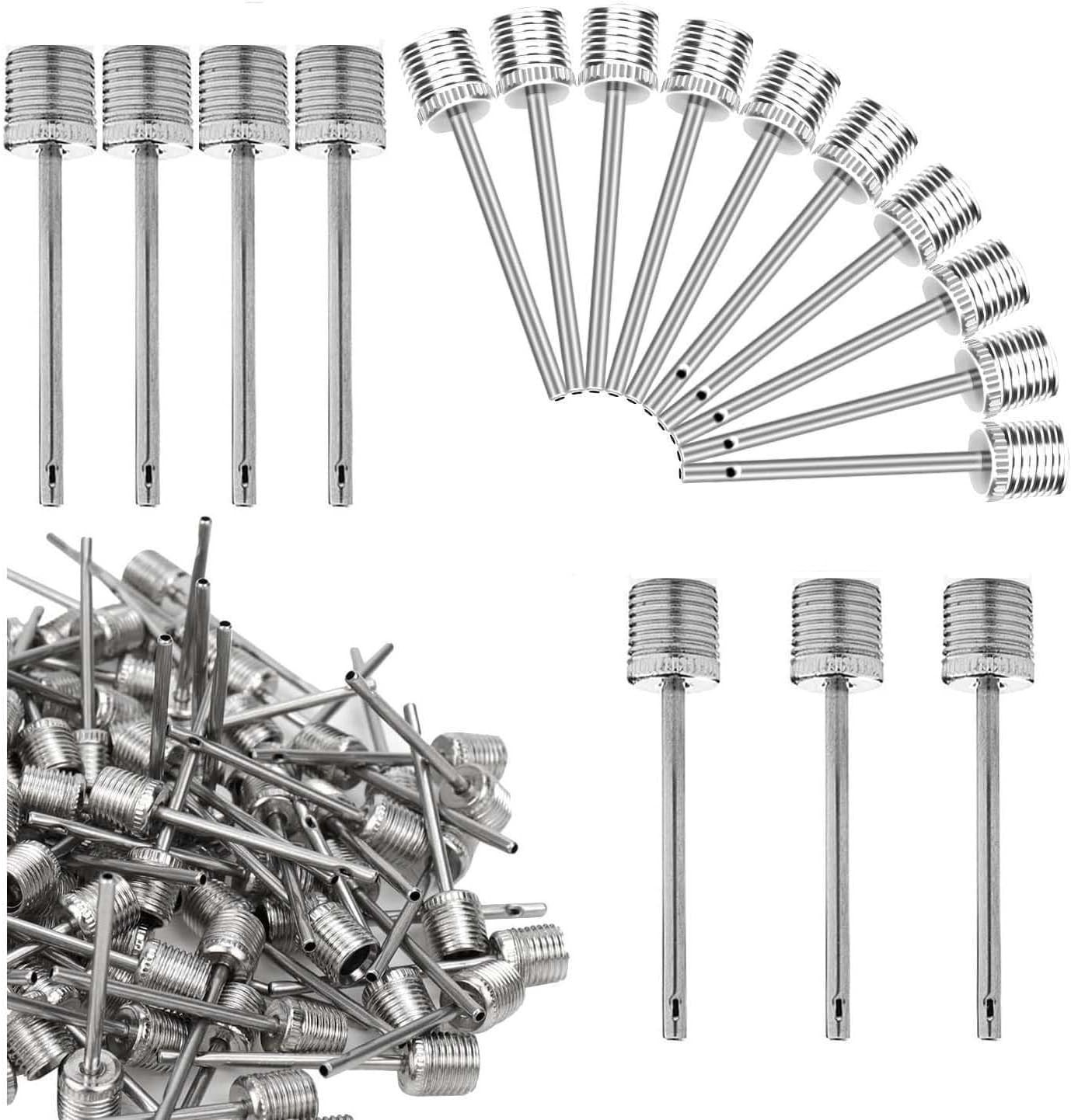 homepa 50pcs Air Pump Needle Air Inflation Needle for Basketball Soccer Ball