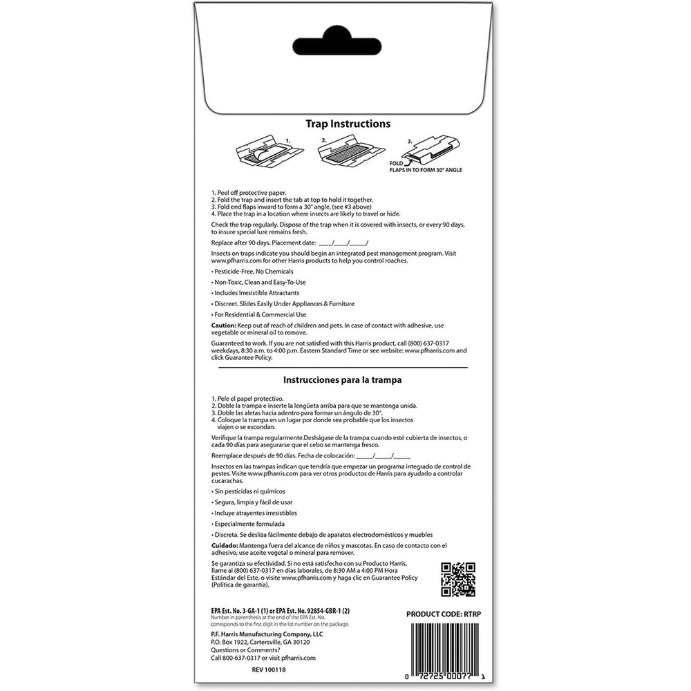 Harris Roach Glue Traps, Non-Toxic (10-Pack) - Pest Control
