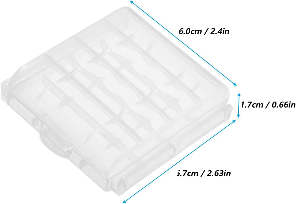 6pcs AAA Battery Storage Case Holder Box AA Battery Storage Case