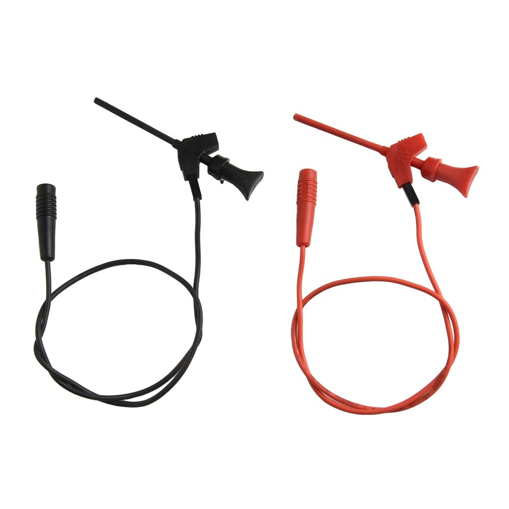 Compact Multimeter Test Hooks with 10 Inch Leads for IC Testing and Repairs