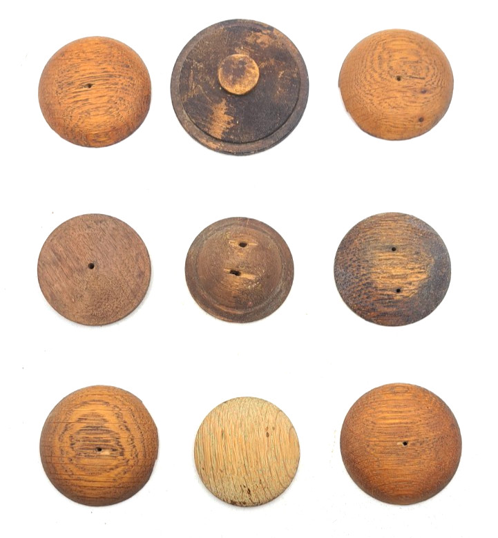 Antique Wooden Decorative Rosette Furnisher Wall Decorations Old Vintage Lot