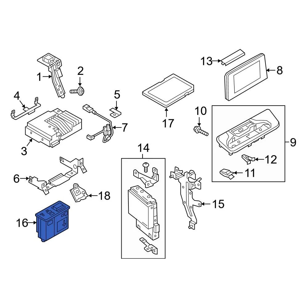 Mazda TK78669U0E Audio Auxiliary Jack