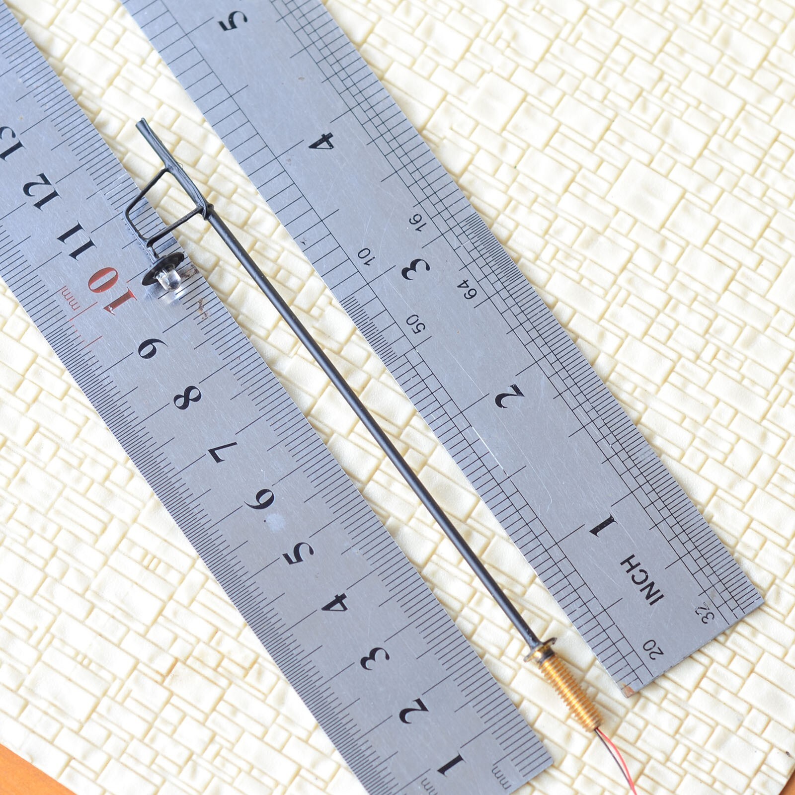 10 x HO scale street light LED made model railroad station yard lamp post #SL42B