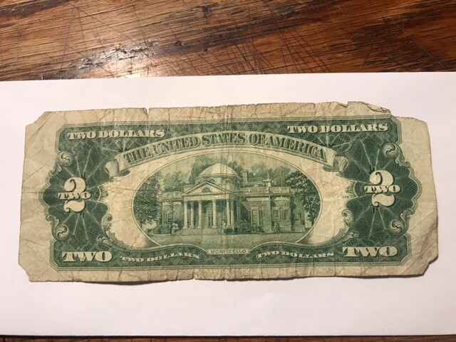 3-Two Dollar Notes Heavy Circulated #1283
