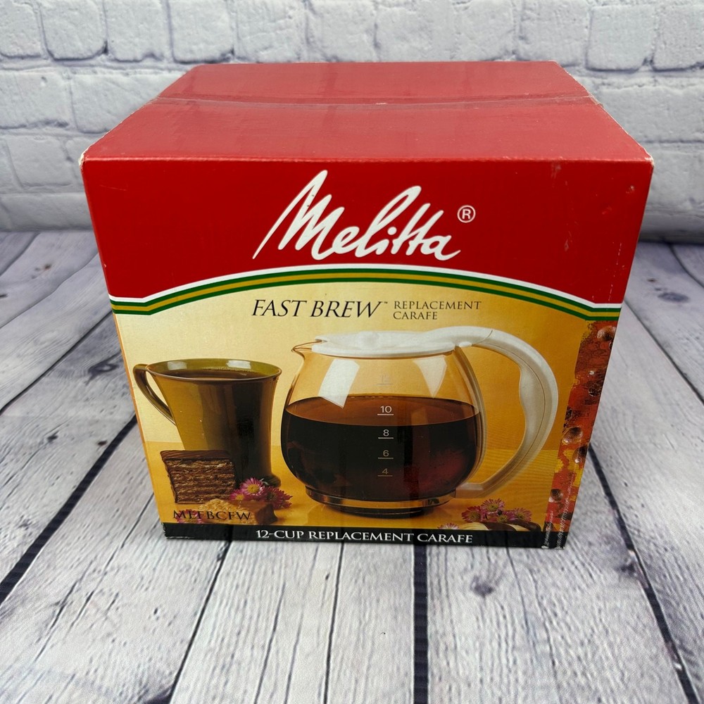NEW Melitta Fast Brew Replacement Carafe White NOS 2001