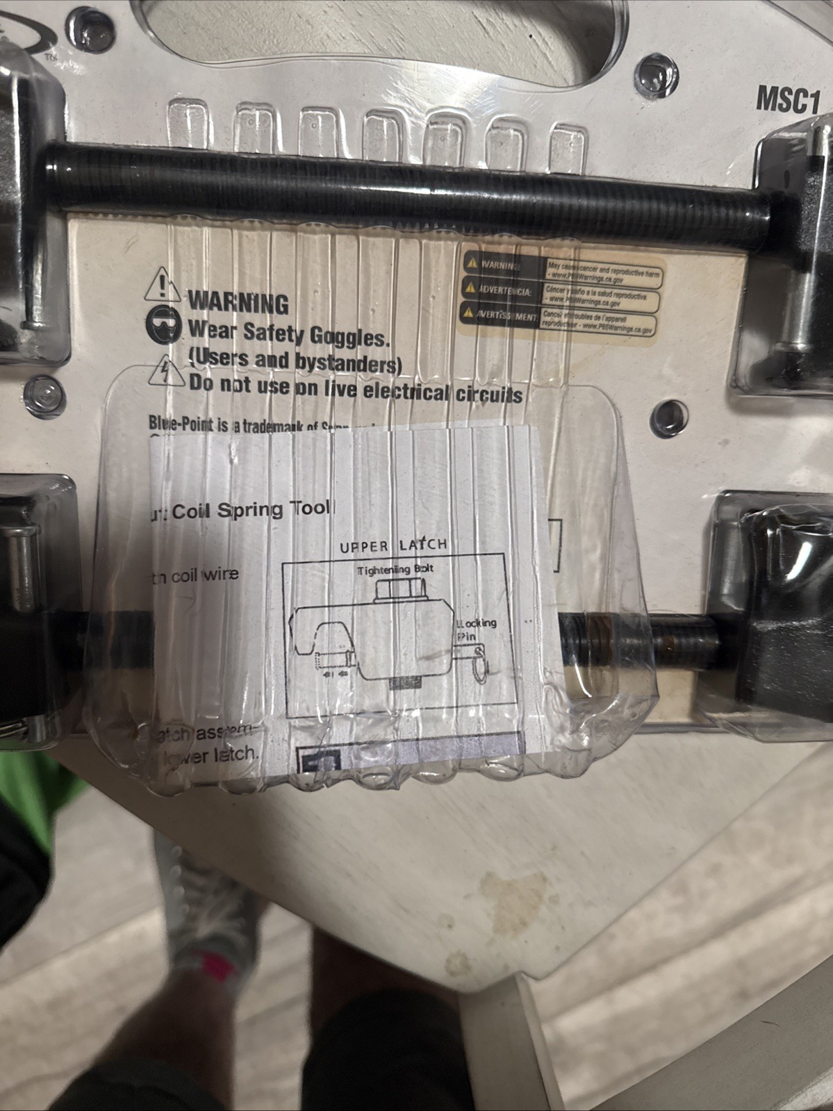 Blue Point Mcpherson Strut Spring Compressor Set Msc1