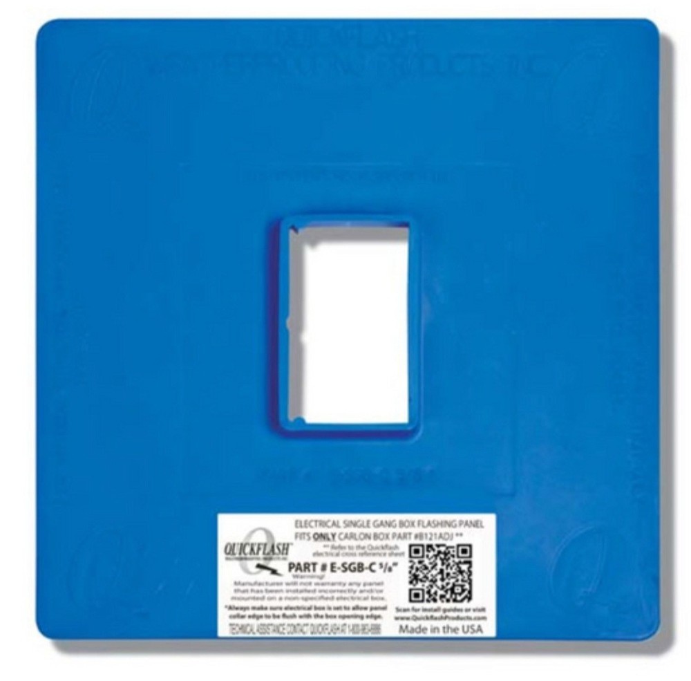 Quick Flash Electrical Flashing Panel Part # E-SGB-C5/8 Fits 5/8 Size HVAC