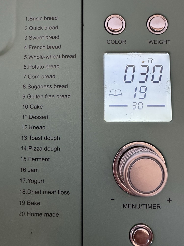 Neretva Bread Maker Machine 20-in-1 2LB Automatic Breadmaker Tested Works