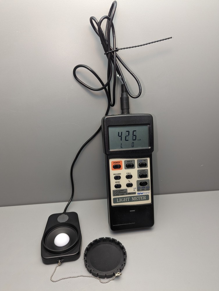 Fisherbrand Traceable Dual-Display Light Meter Large LCD # 0666264